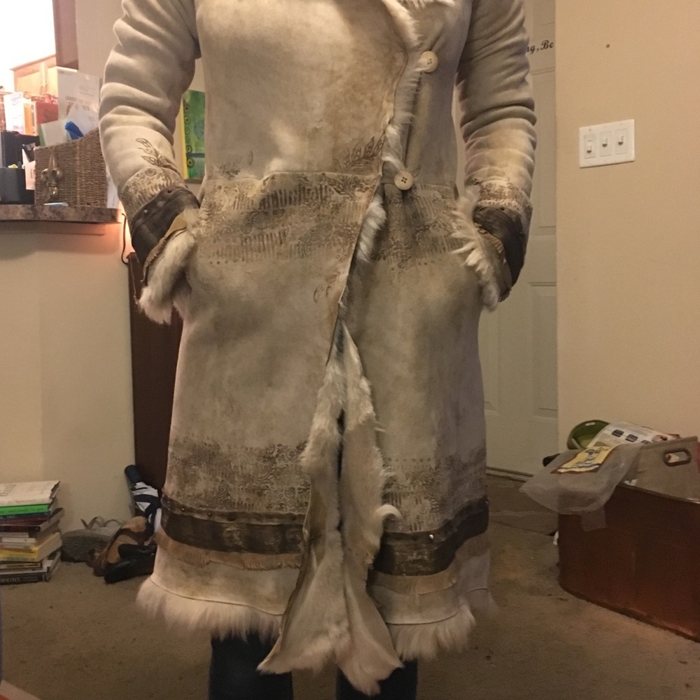 Nigel Preston & knight lamb skin coat